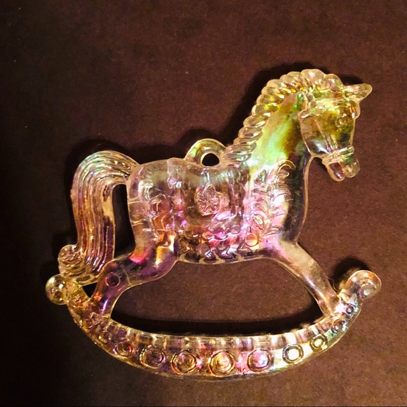 Iridescent Rocking Horse Ornament - Picture 1 of 6